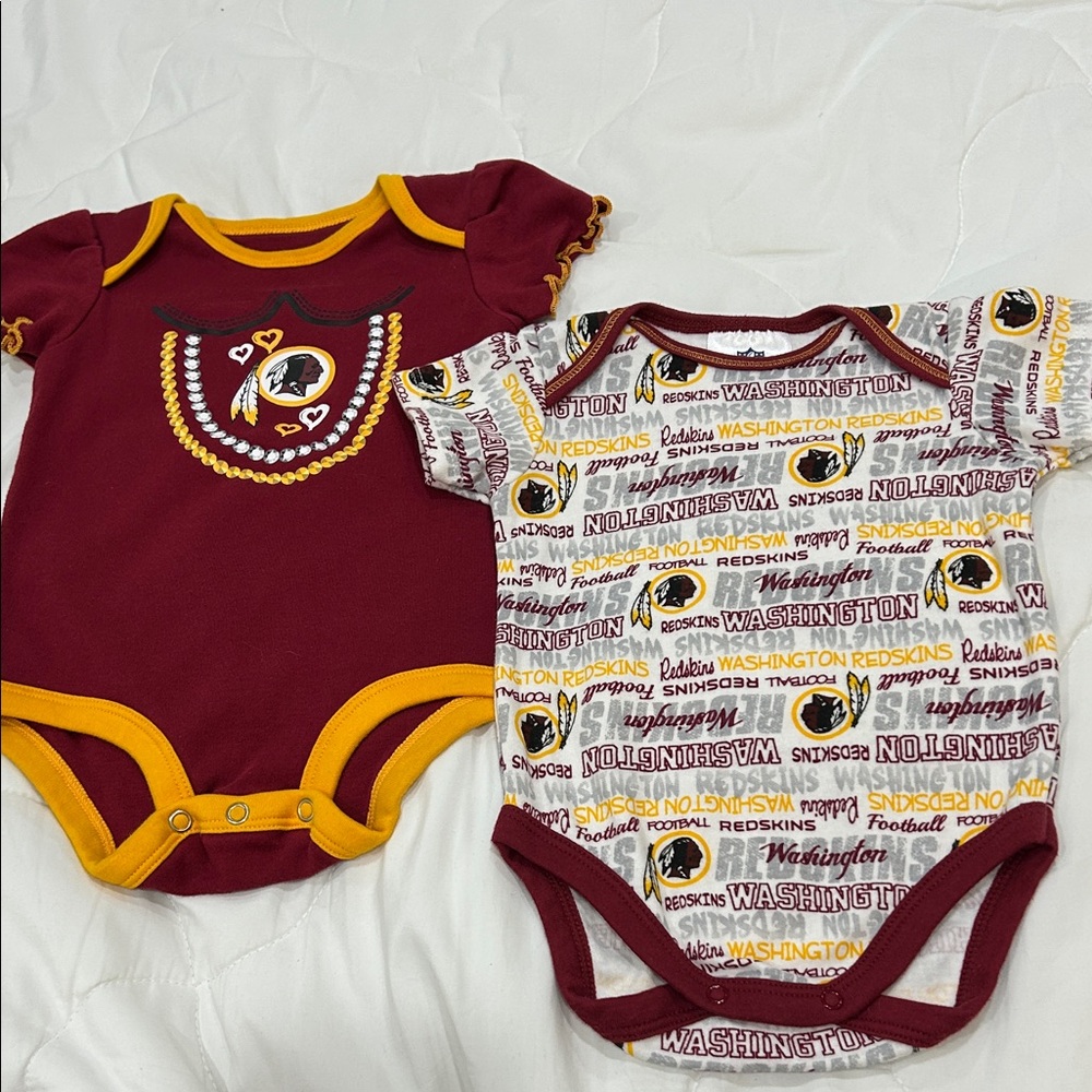 Washington Redskins Infant Bodysuits Set of 2